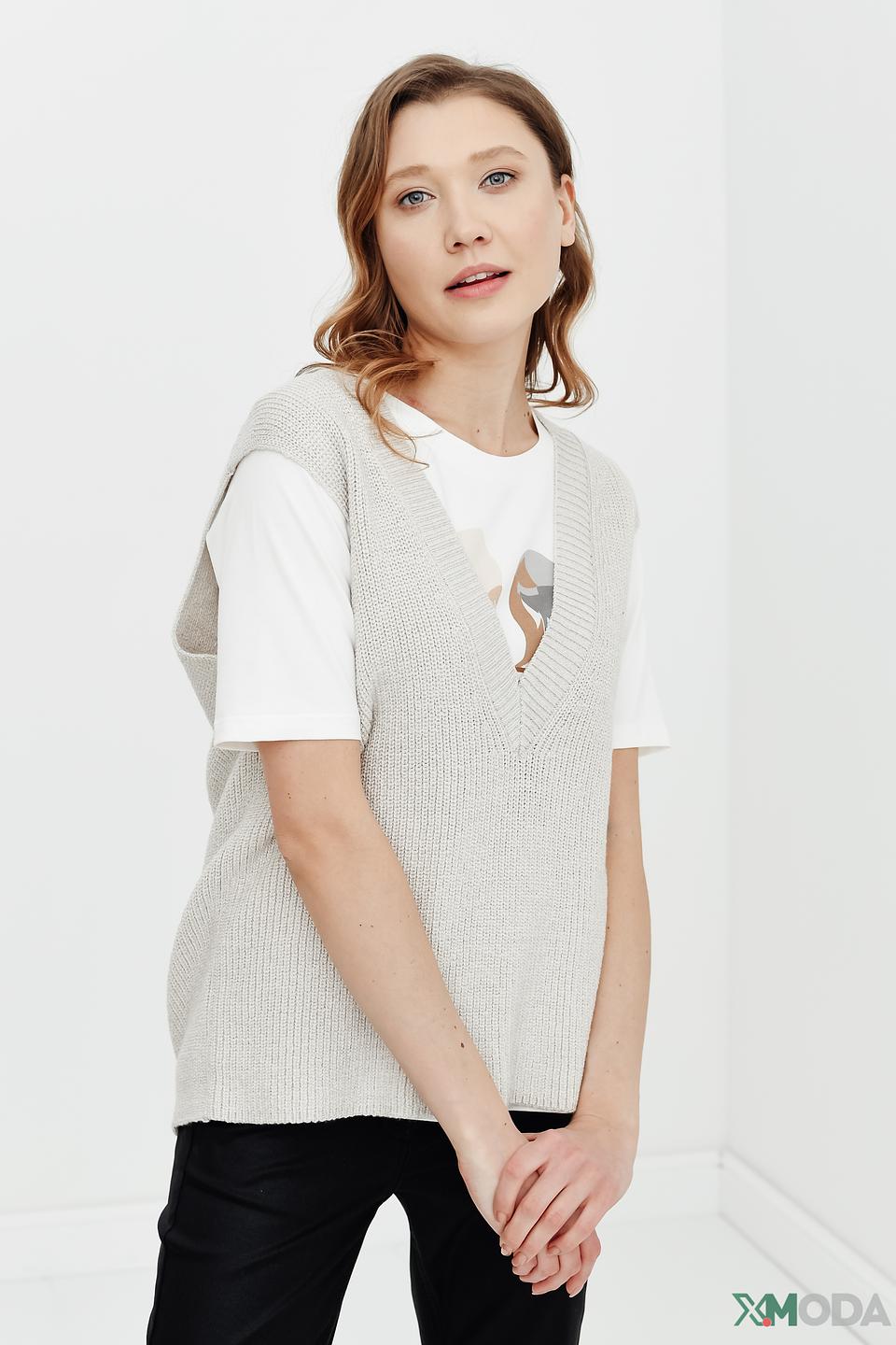 Жилет Marc Aurel вязаный бежевый