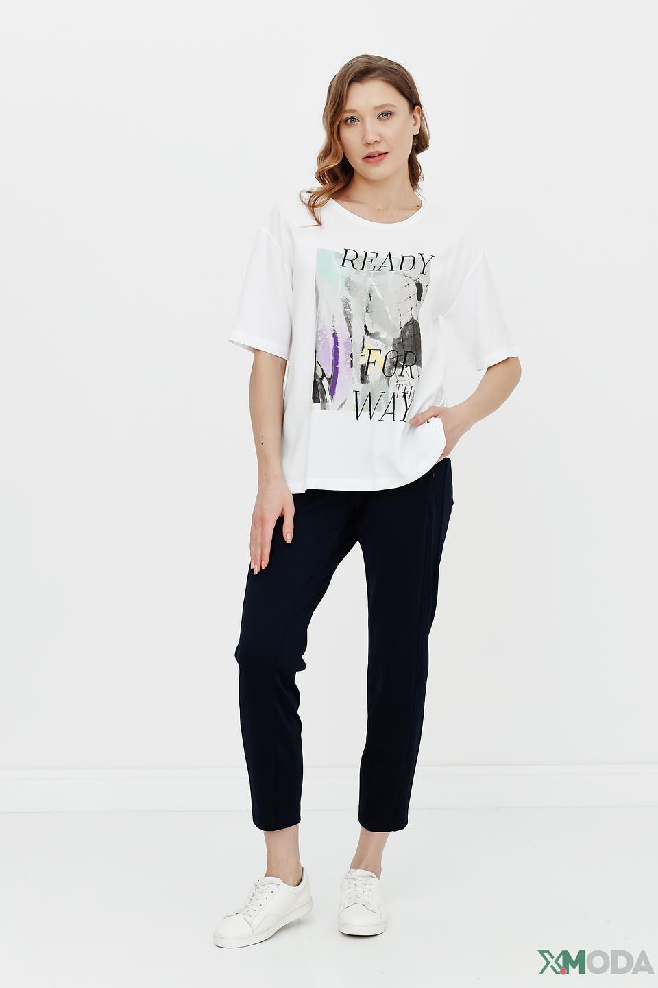 Брюки Bianca классические темно-синие