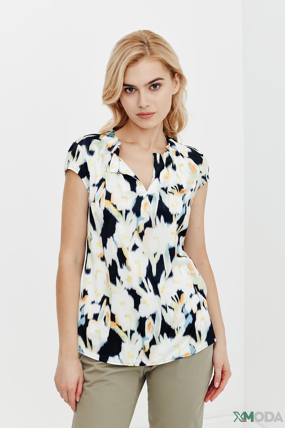 Топ Comma с абстрактным принтом