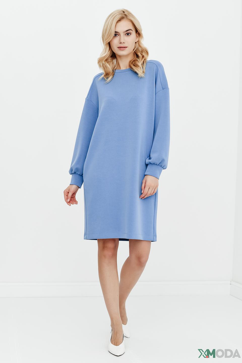 Платье Betty and Co голубое оверсайз