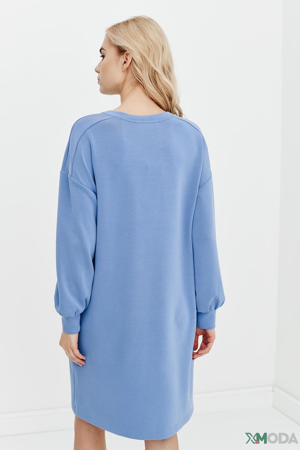 Платье Betty and Co голубое оверсайз