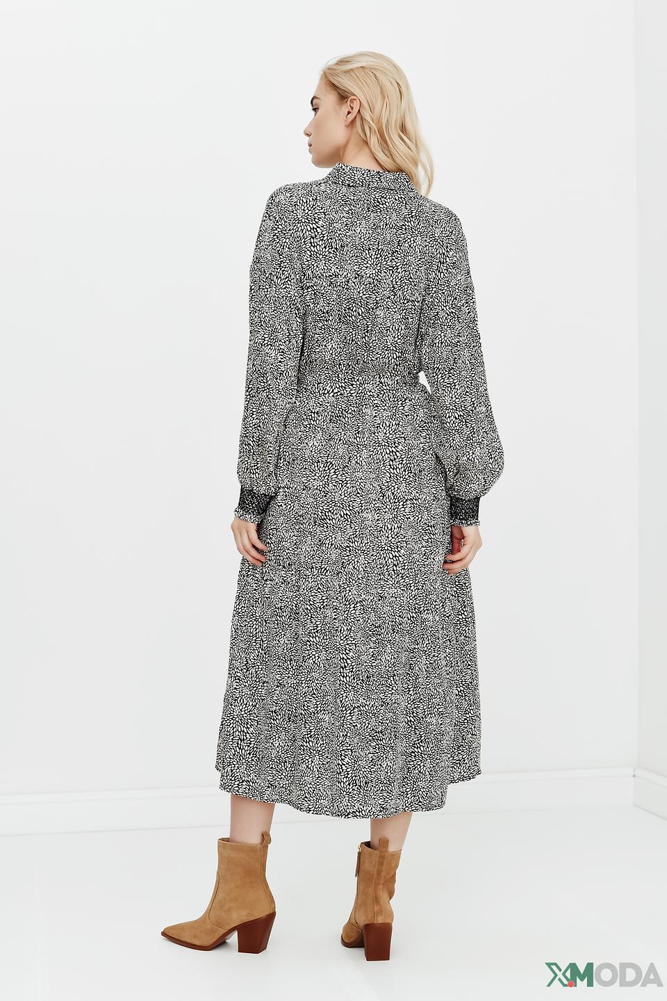 Платье Oui с принтом в горошек