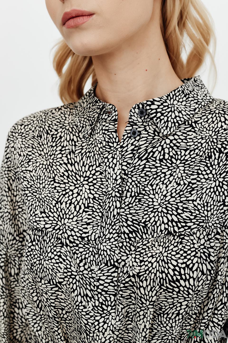 Платье Oui с принтом в горошек