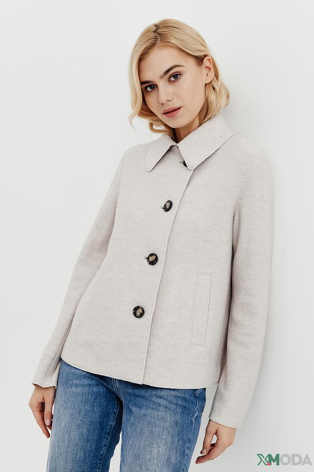 Жакет Oui приталенный бежевый