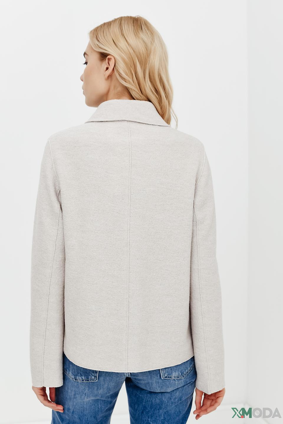 Жакет Oui приталенный бежевый