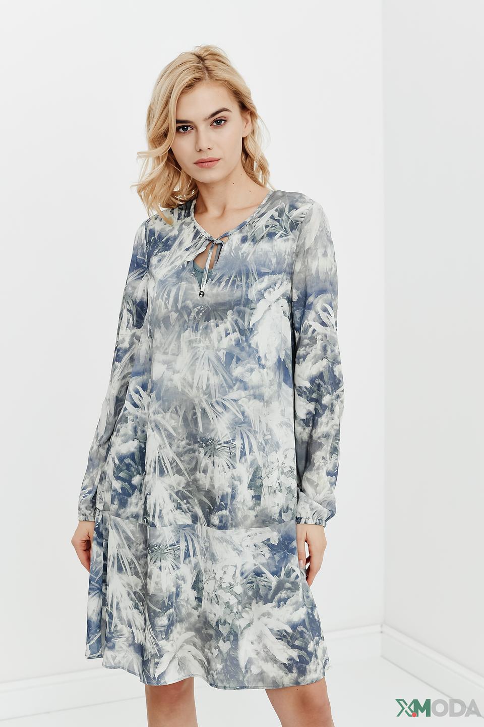 Платье Lecomte с цветочным принтом