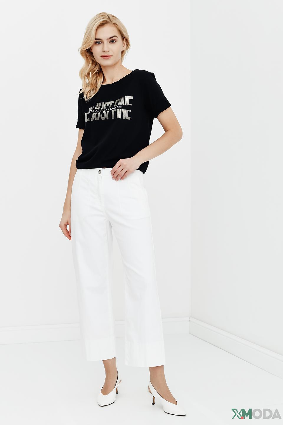 Футболка Betty and Co с принтом чёрная