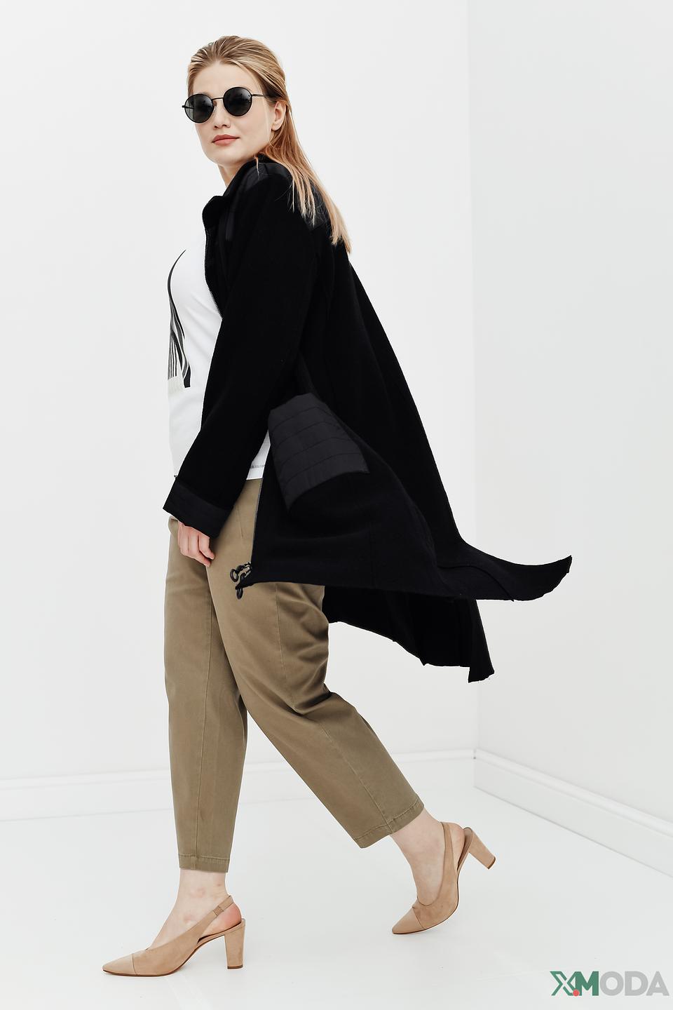 Пальто Doris Streich чёрное стеганое