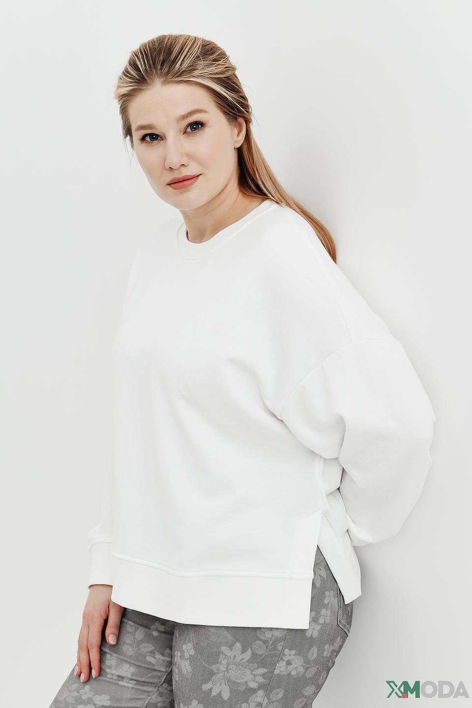 Пуловер Gerry Weber белый с рукавом-фонариком