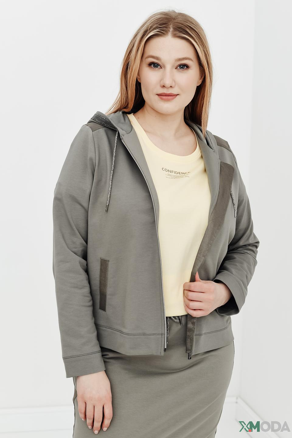 Жакет Thomas Rabe хаки с капюшоном