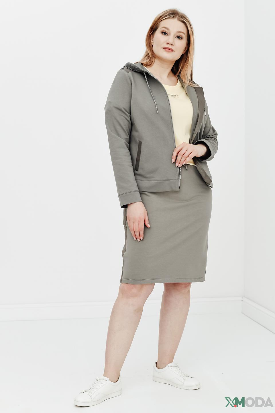 Жакет Thomas Rabe хаки с капюшоном