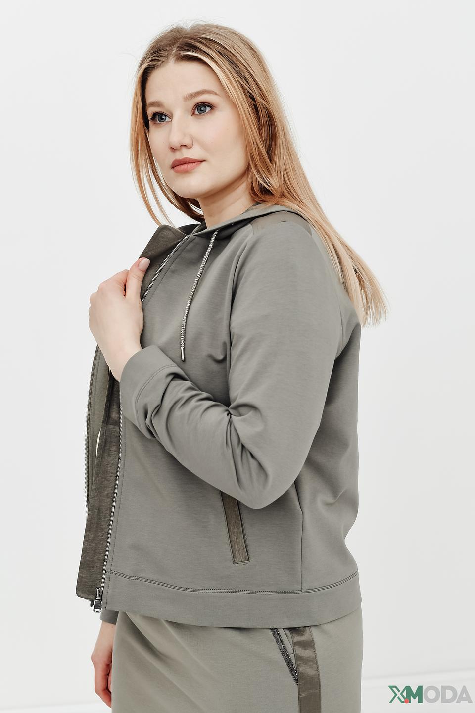 Жакет Thomas Rabe хаки с капюшоном