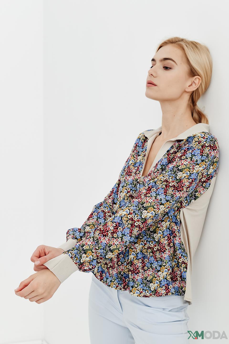 Блуза Rich and Royal с цветочным принтом