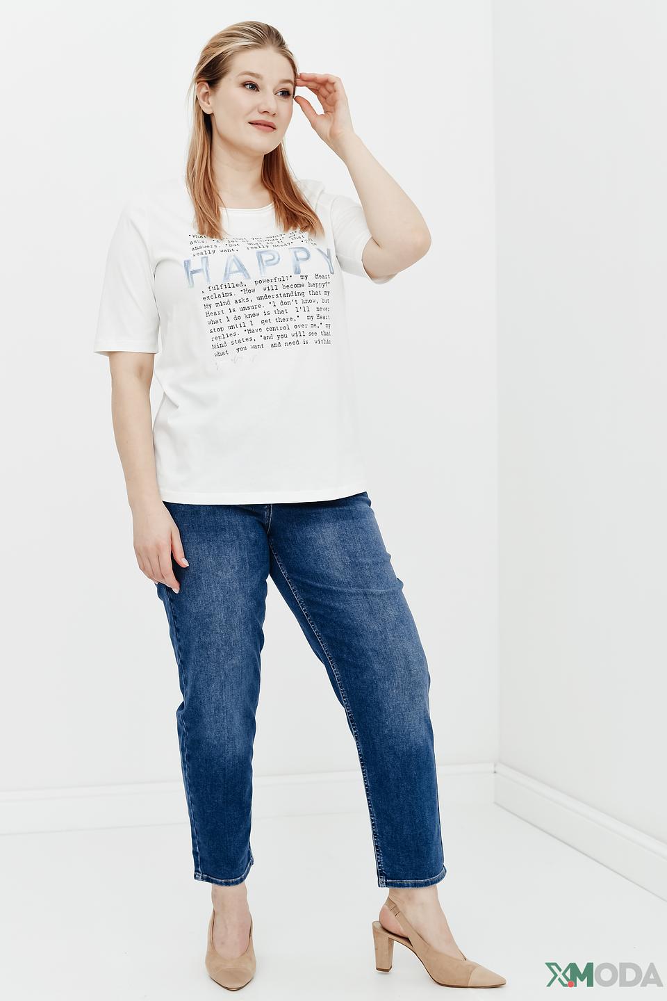 Джинсы Gerry Weber синие с потертостями