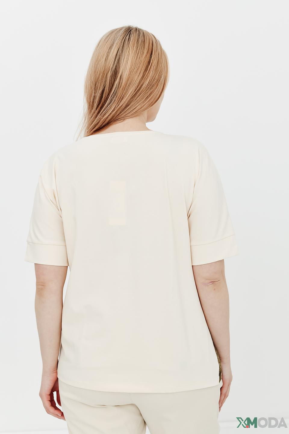 Футболка Gerry Weber с принтом бежевая