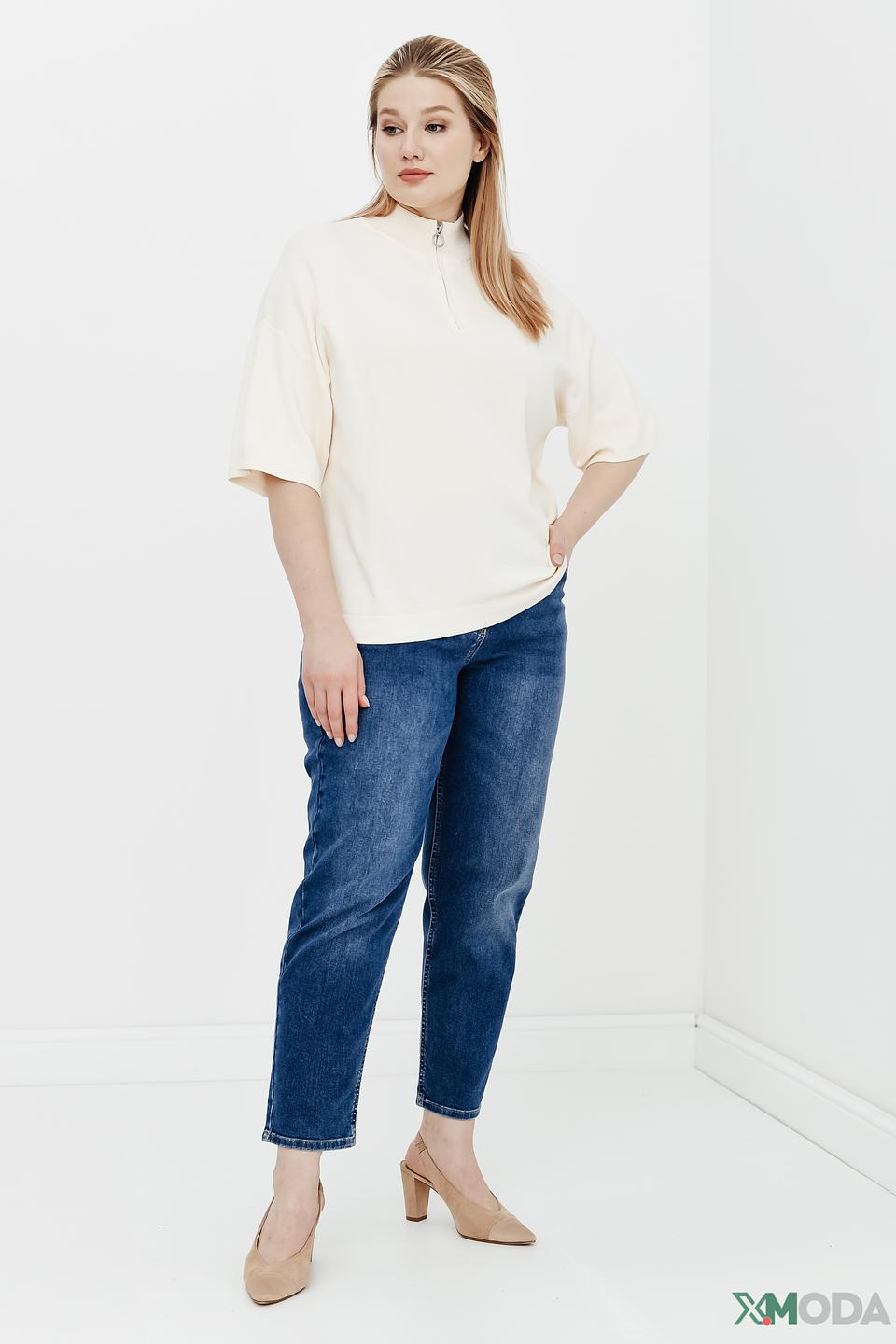 Пуловер Gerry Weber с молнией кремовый