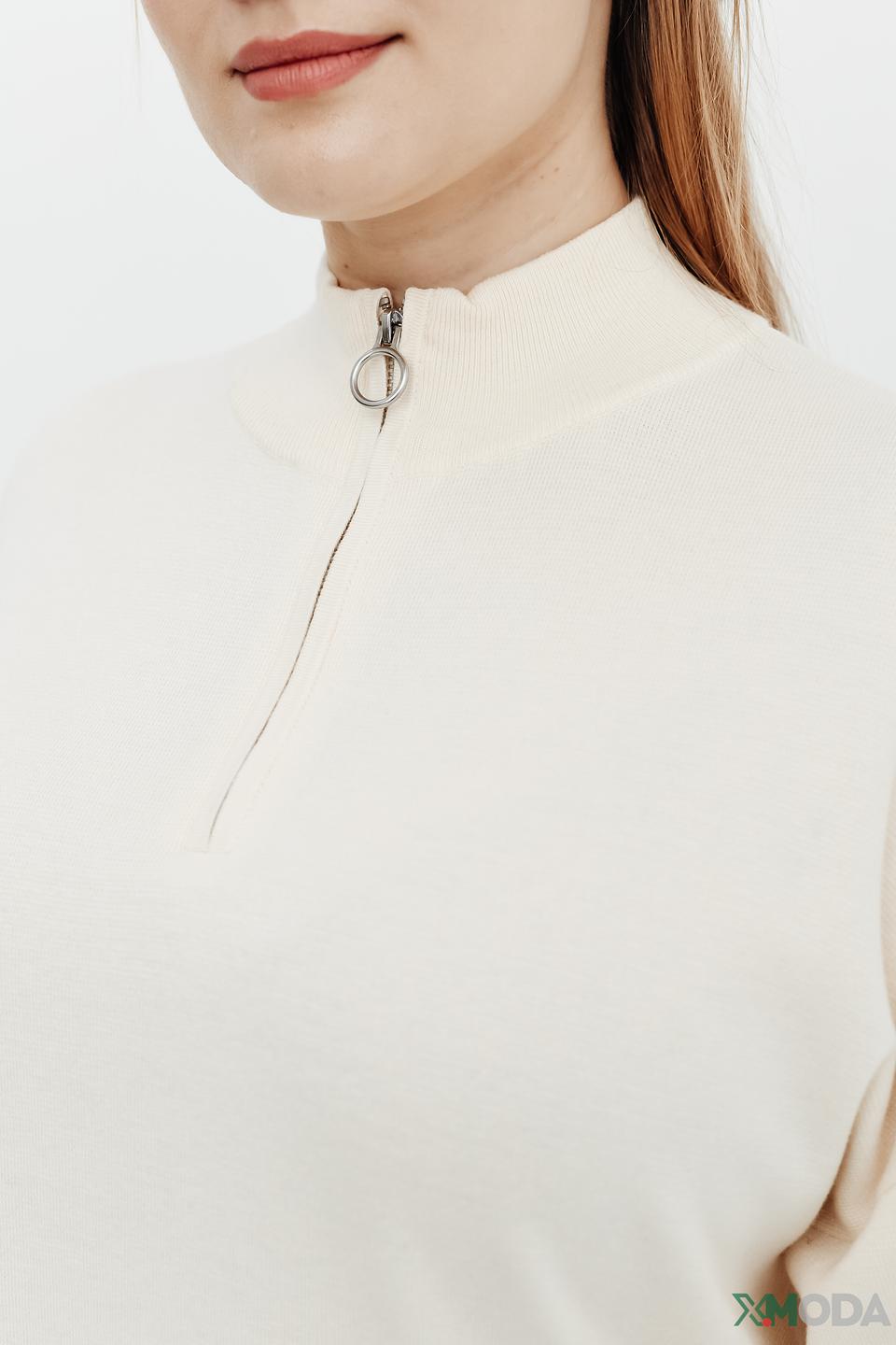 Пуловер Gerry Weber с молнией кремовый