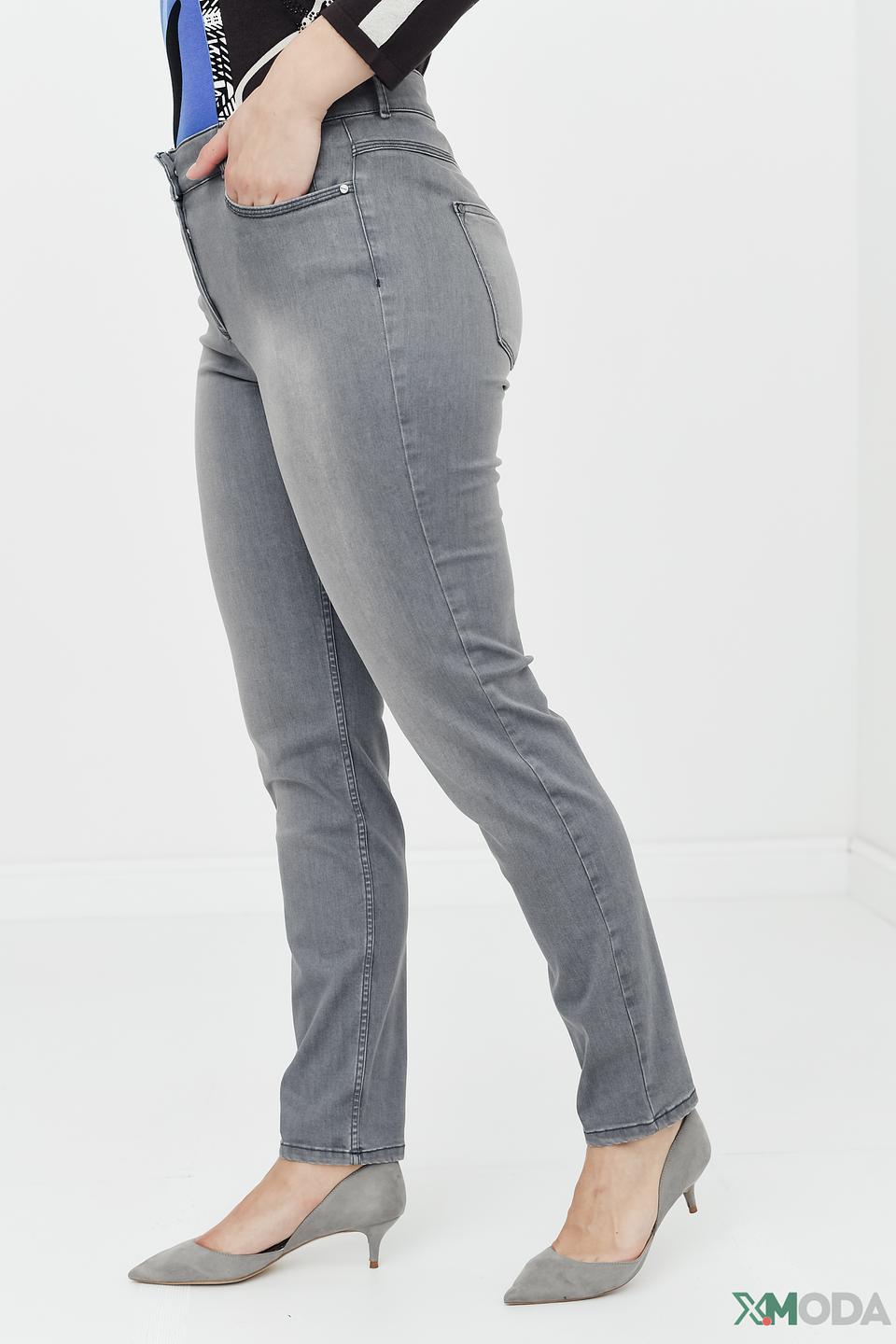 Джинсы Bianca серые с высокой талией