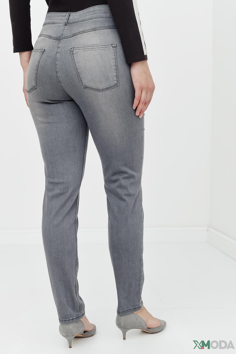 Джинсы Bianca серые с высокой талией