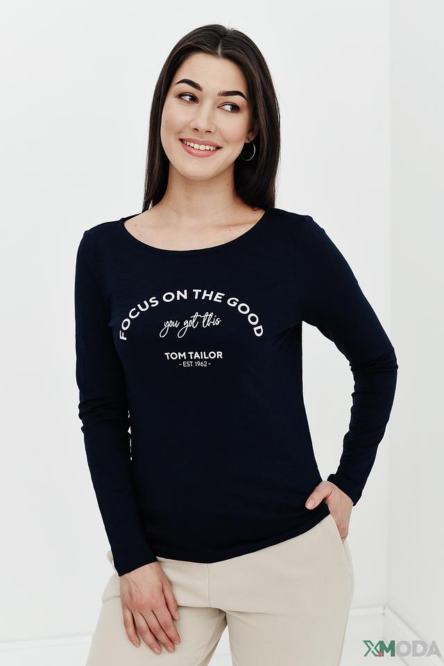 Лонгслив Tom Tailor с принтом