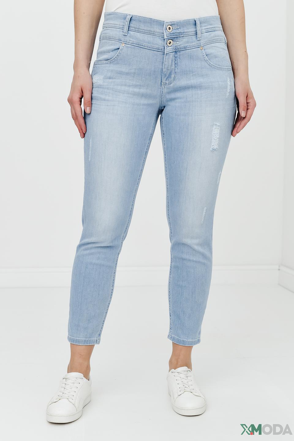 Джинсы Angels с потертостями голубые