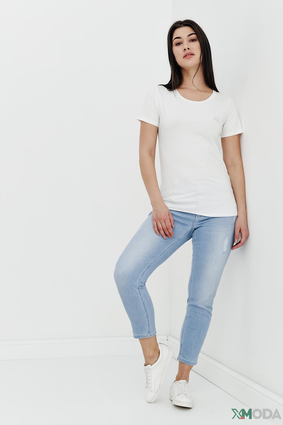 Джинсы Angels с потертостями голубые