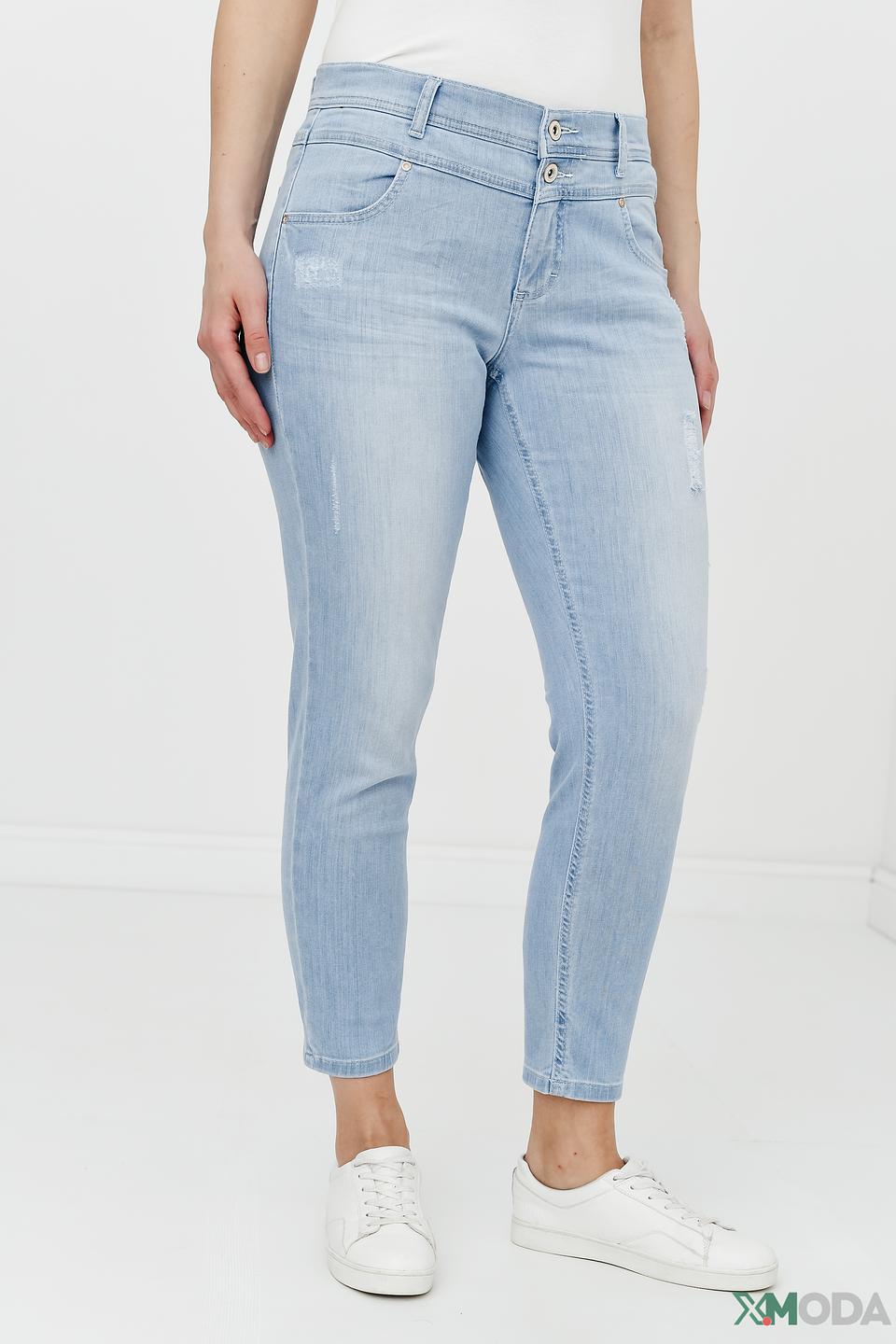 Джинсы Angels с потертостями голубые