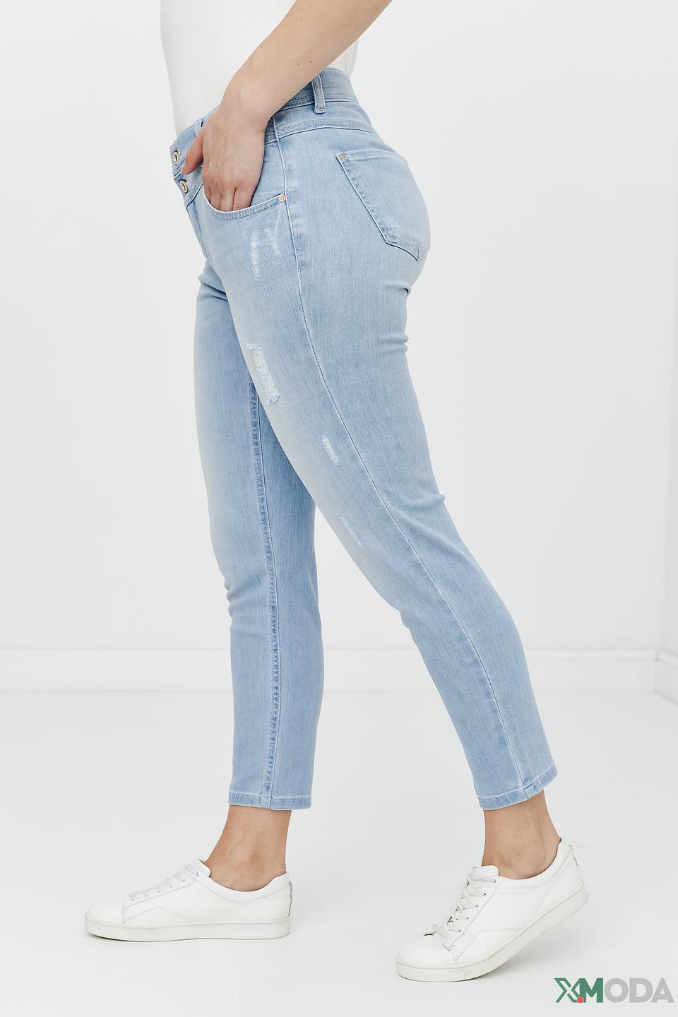 Джинсы Angels с потертостями голубые