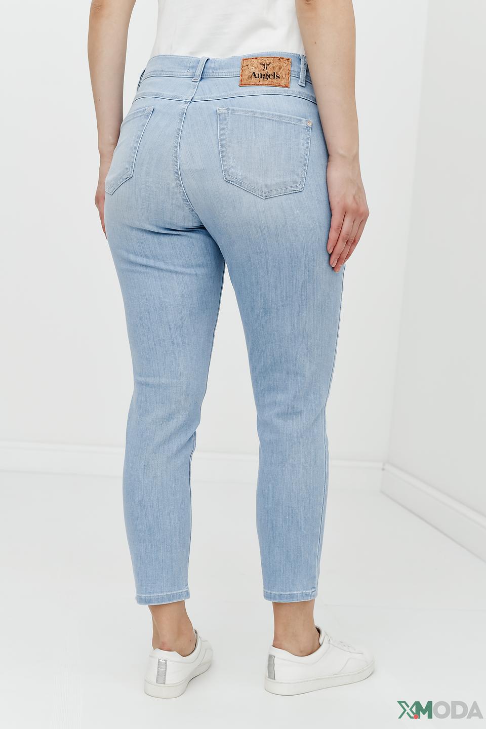 Джинсы Angels с потертостями голубые