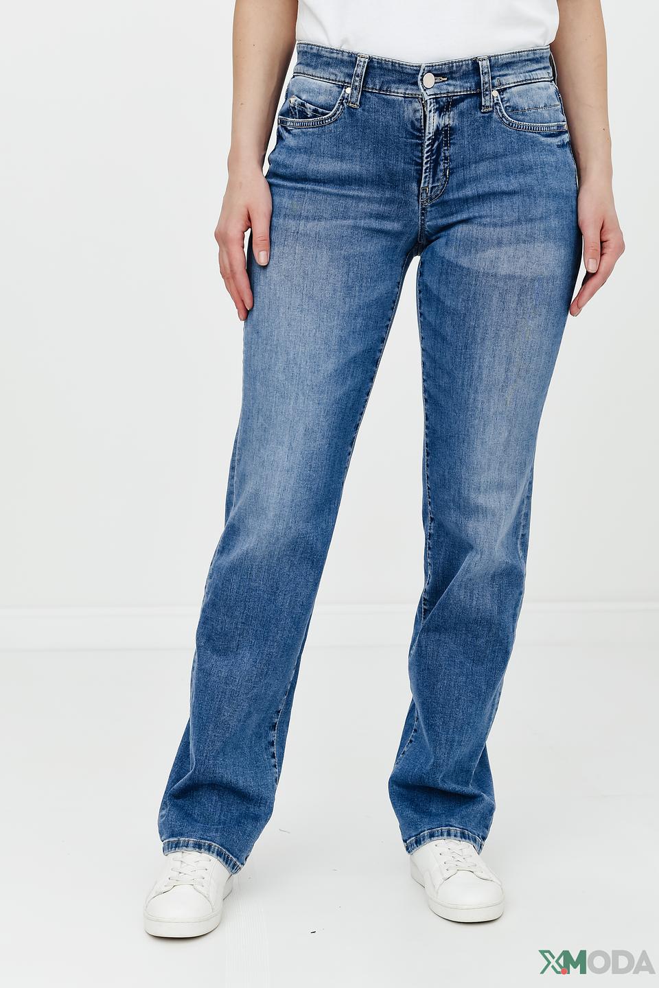 Джинсы Cambio с потертостями голубые