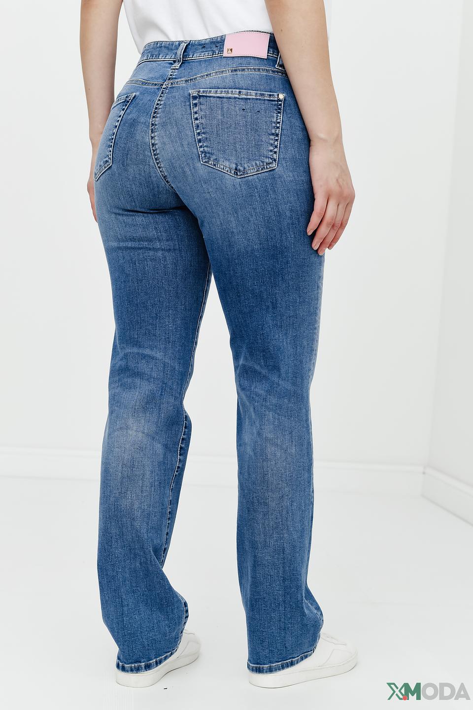 Джинсы Cambio с потертостями голубые