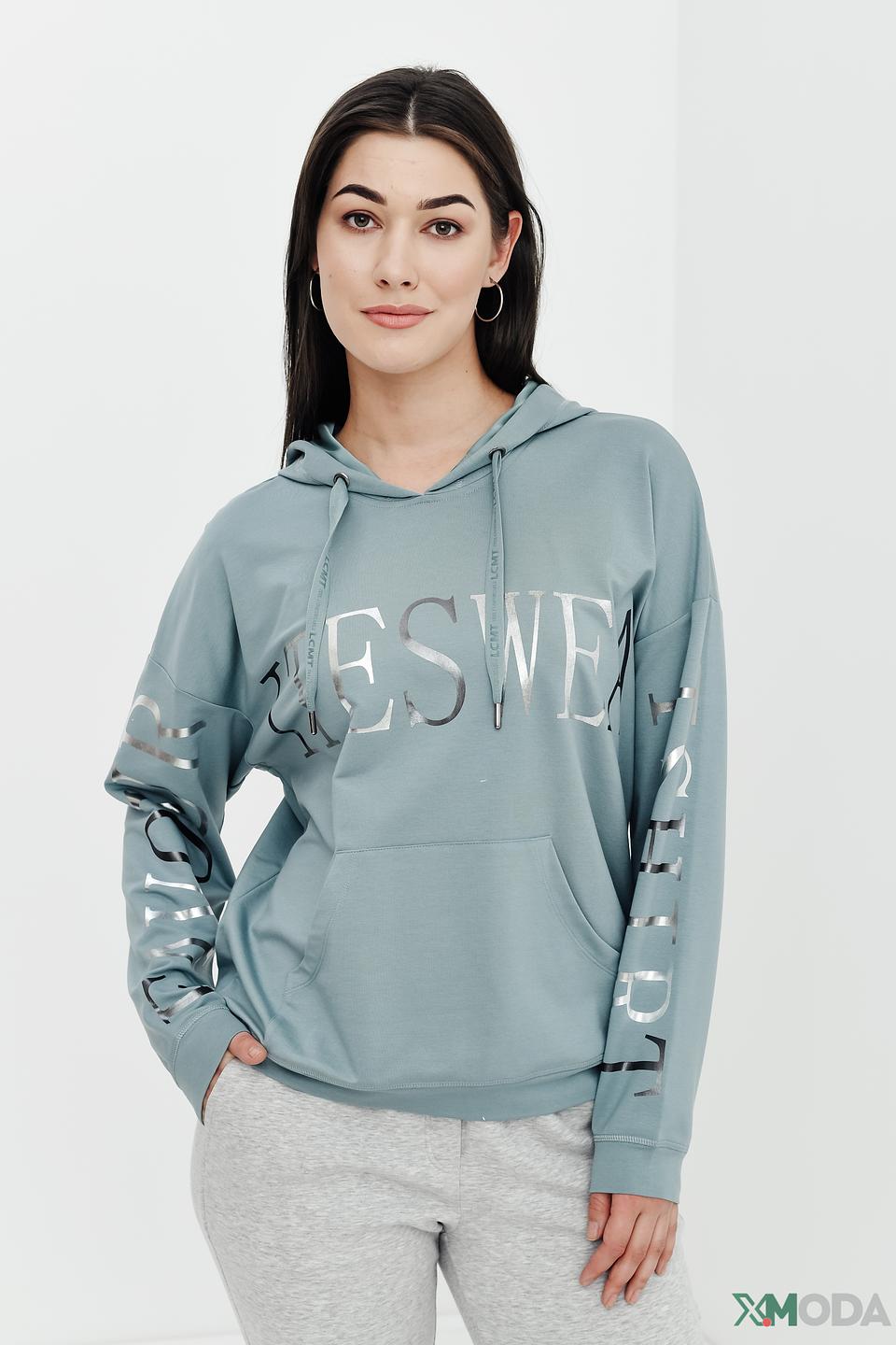 Пуловер Lecomte с логотипом мятный