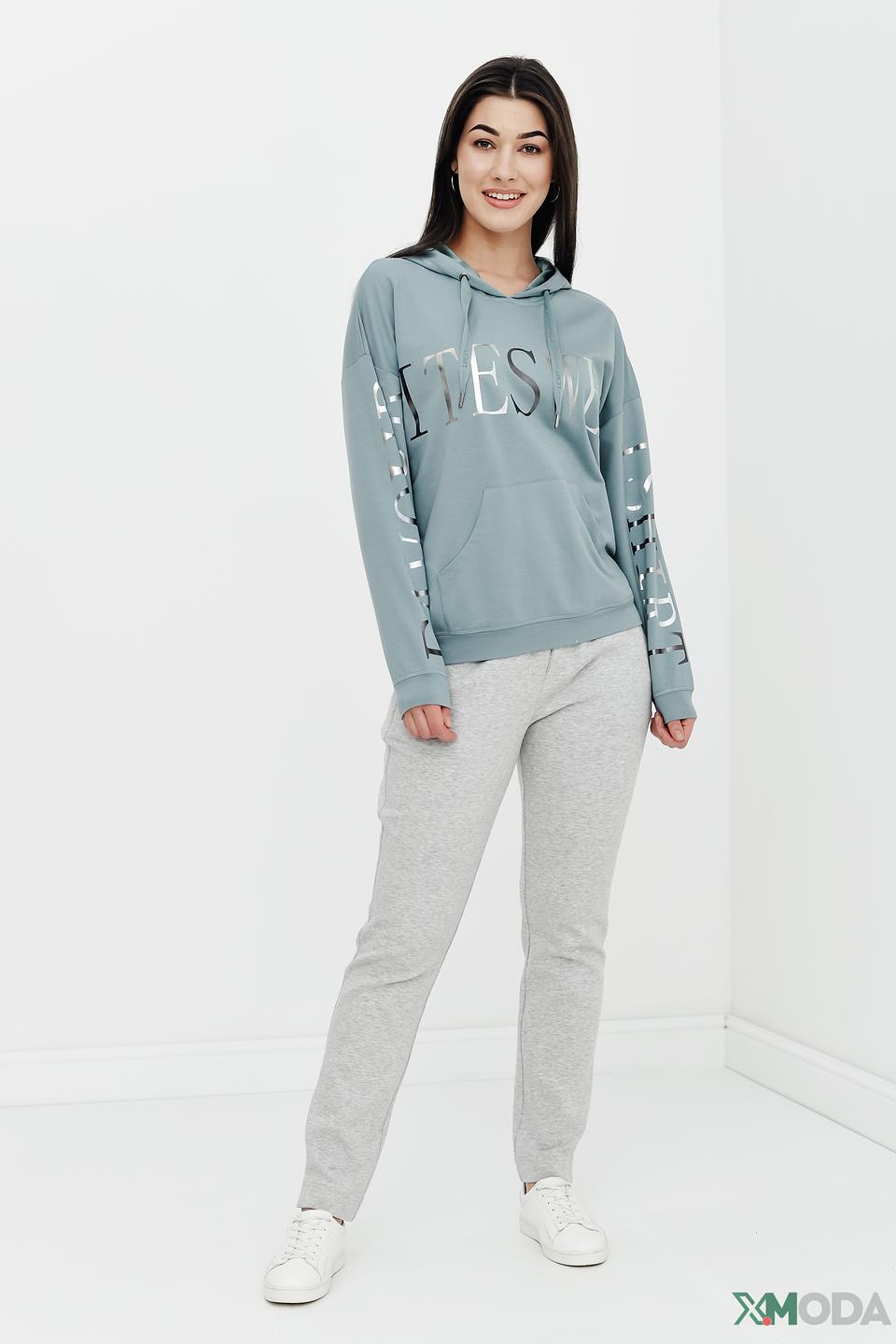 Пуловер Lecomte с логотипом мятный