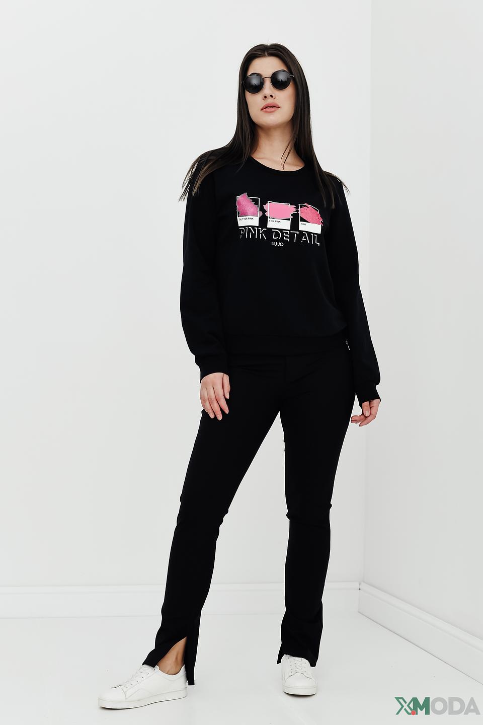 Брюки MAC с разрезами чёрные