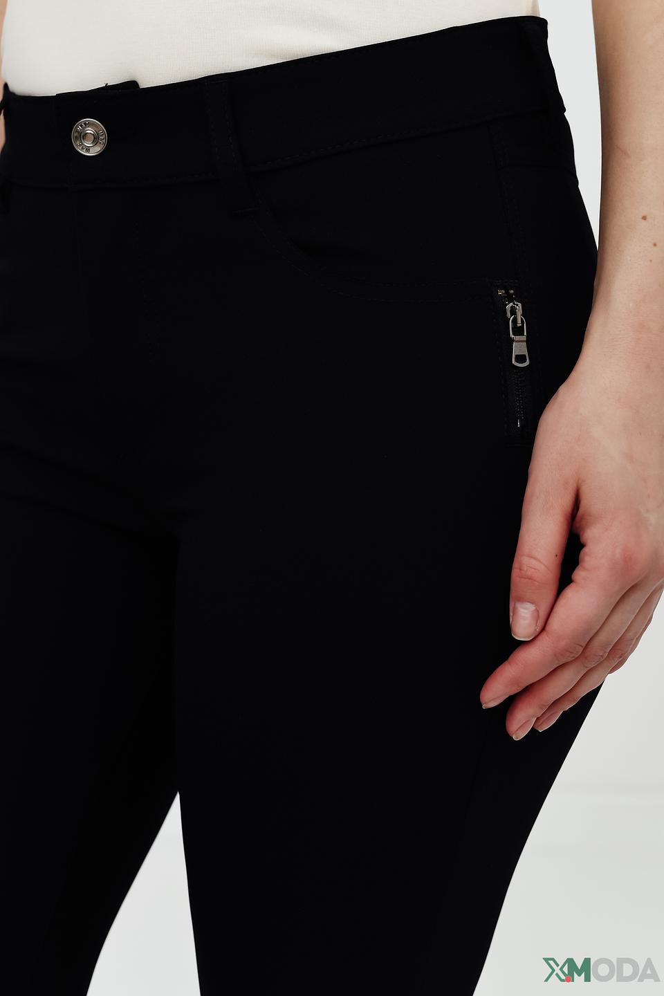 Брюки MAC с разрезами чёрные