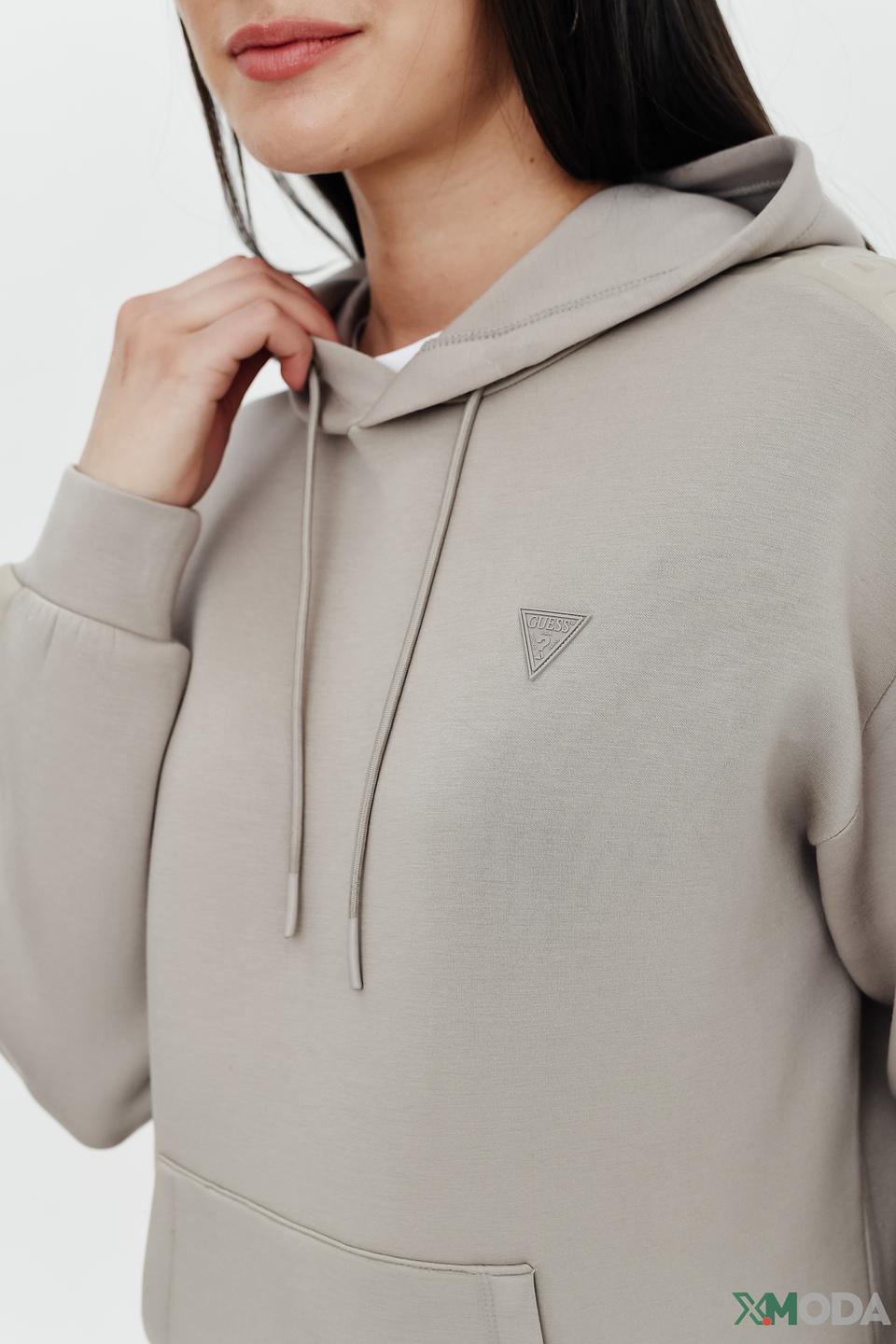 Толстовка Guess серая с логотипом