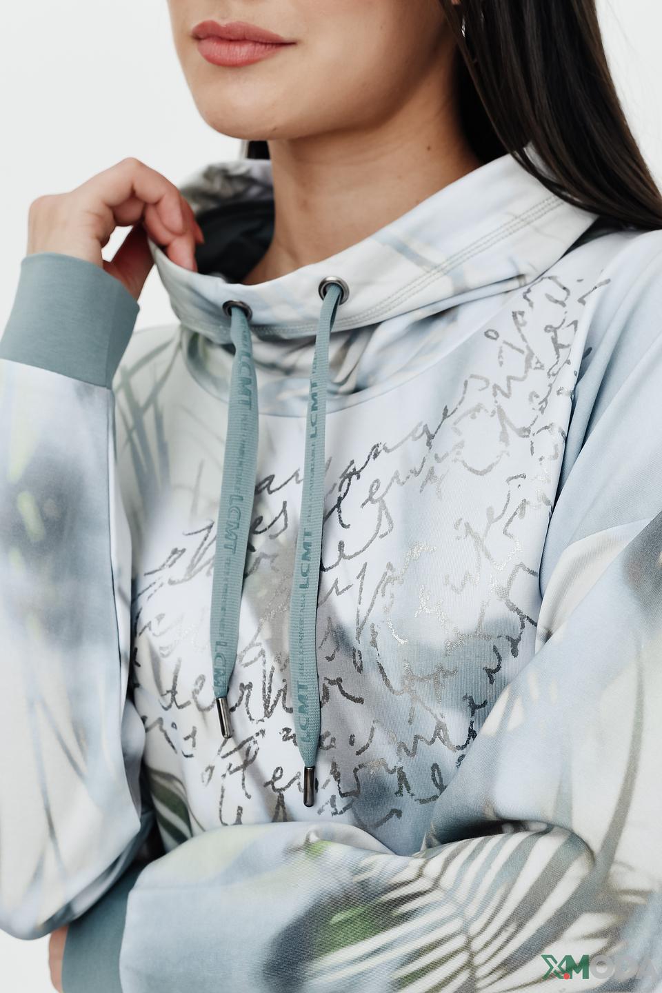 Пуловер Lecomte с принтом и капюшоном