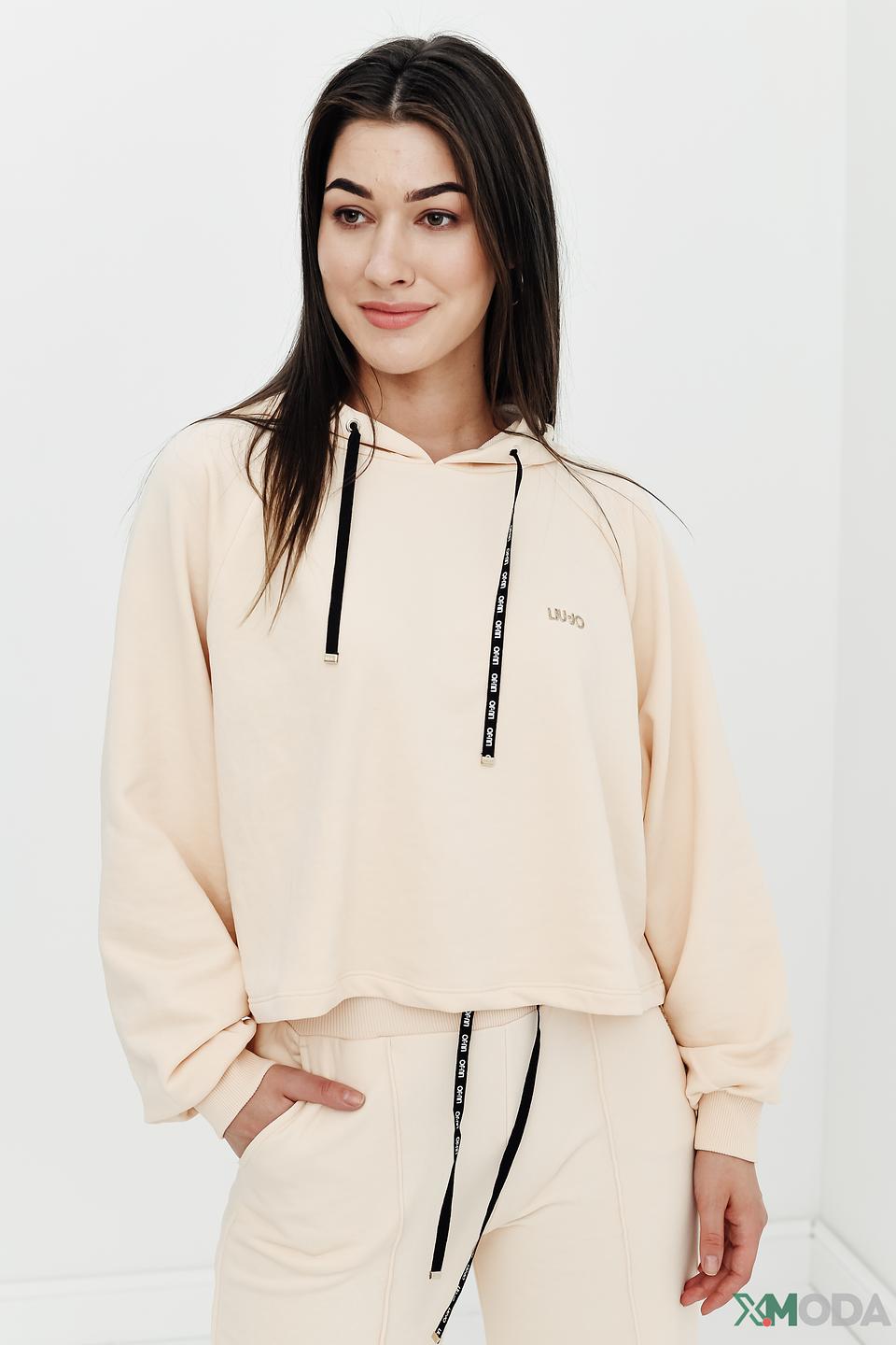 Джемпер Liu-Jo бежевый с капюшоном
