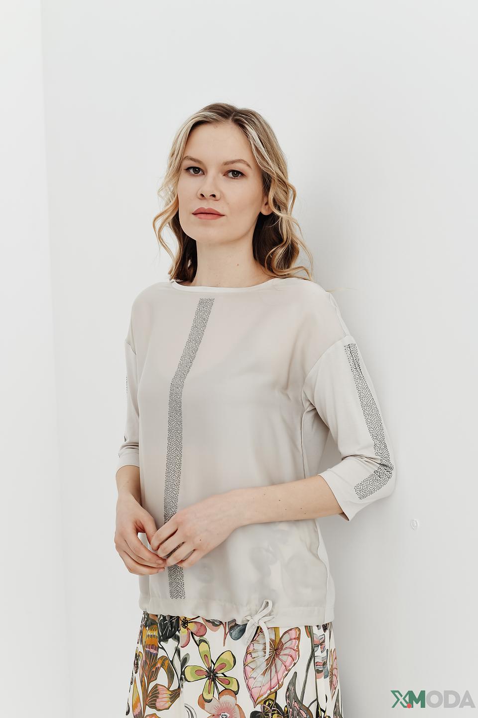 Блуза Betty Barclay с пайетками бежевая