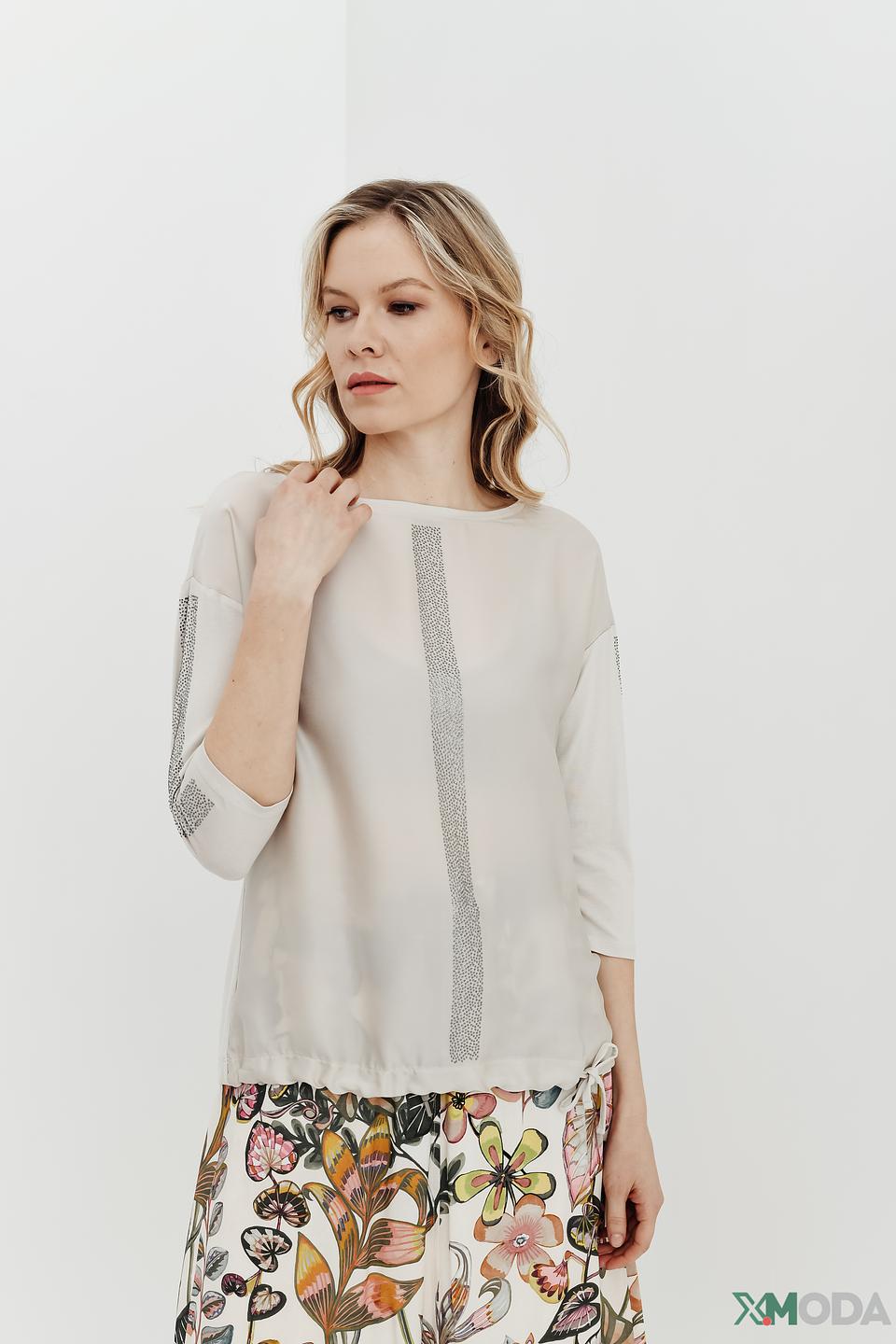 Блуза Betty Barclay с пайетками бежевая