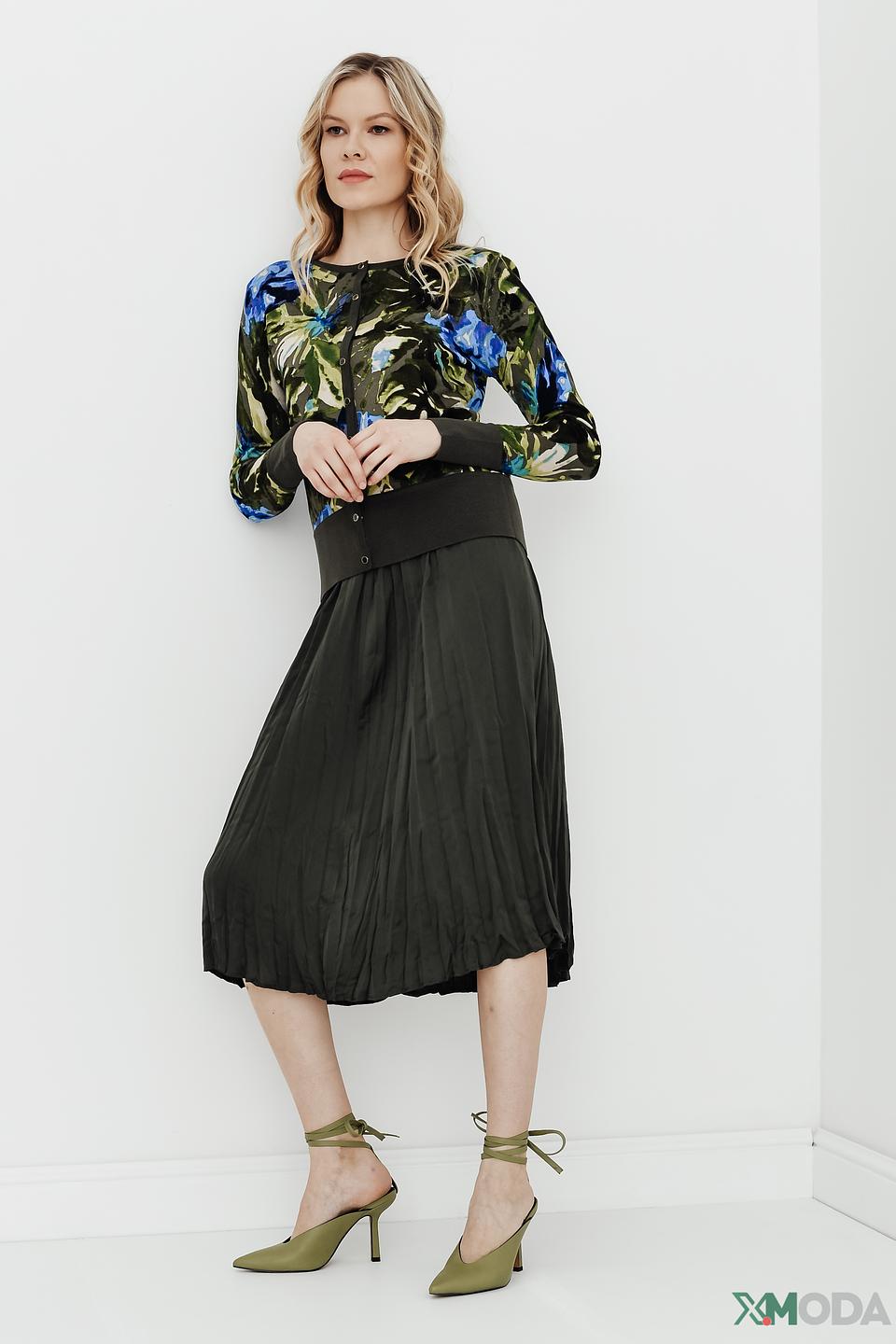 Юбка Betty Barclay плиссированная хаки