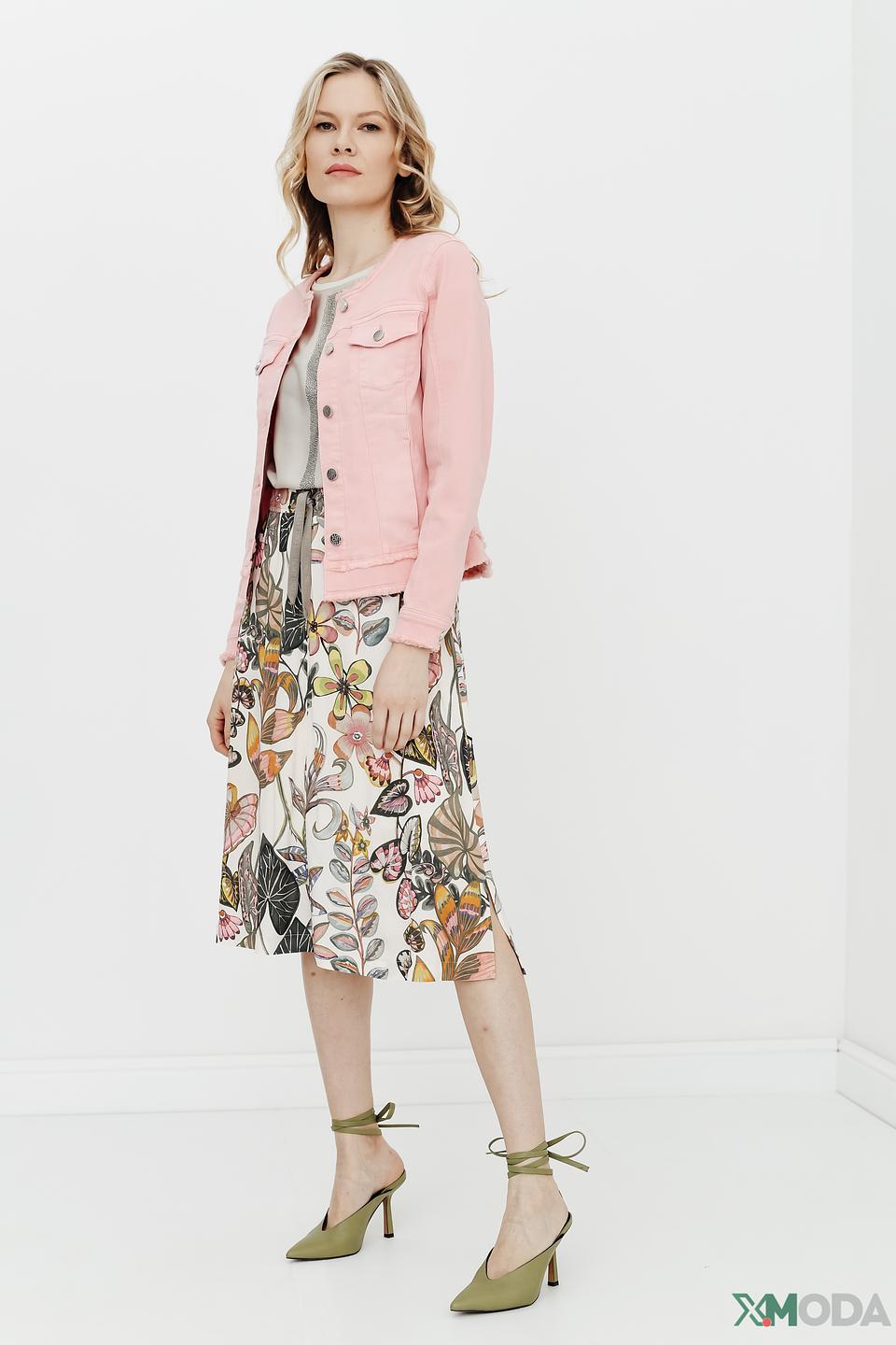 Жакет Lecomte джинсовый розовый