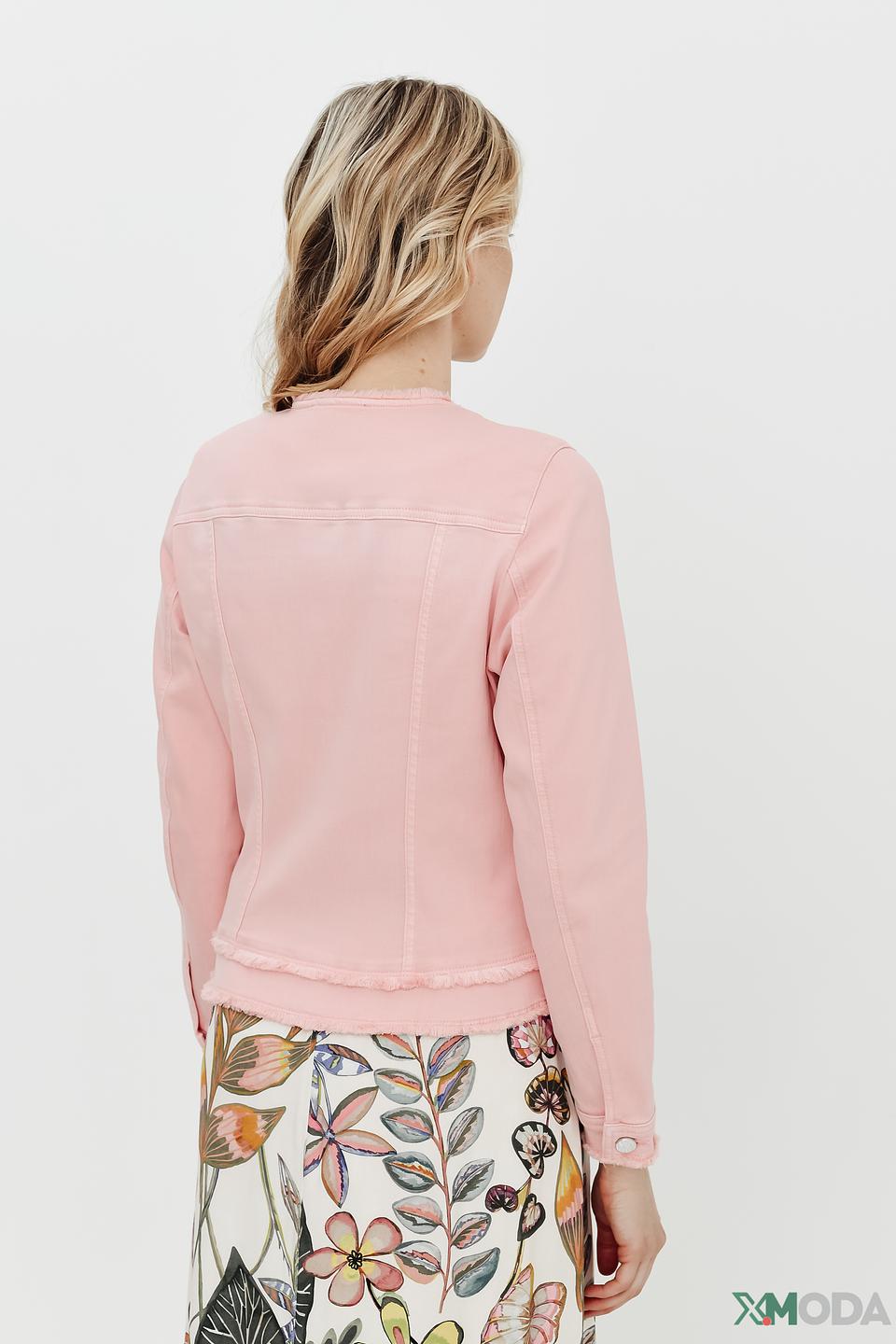 Жакет Lecomte джинсовый розовый