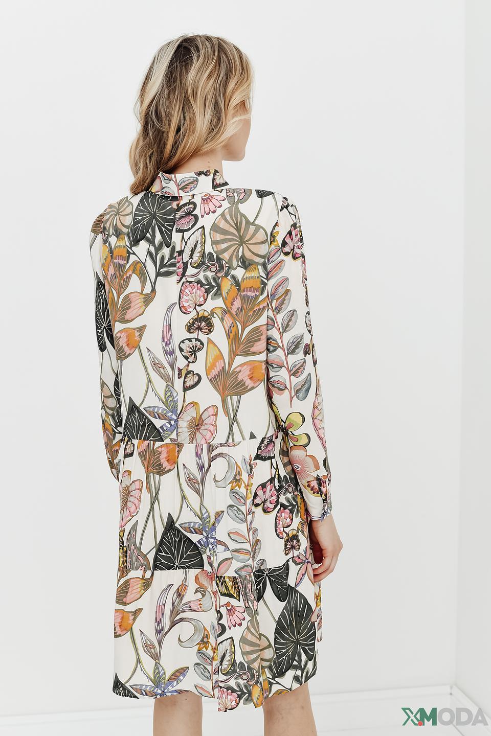 Платье Lecomte с цветочным принтом