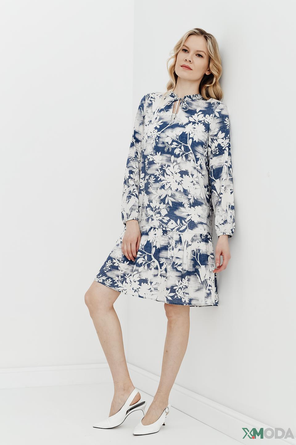 Платье Lecomte с цветочным принтом