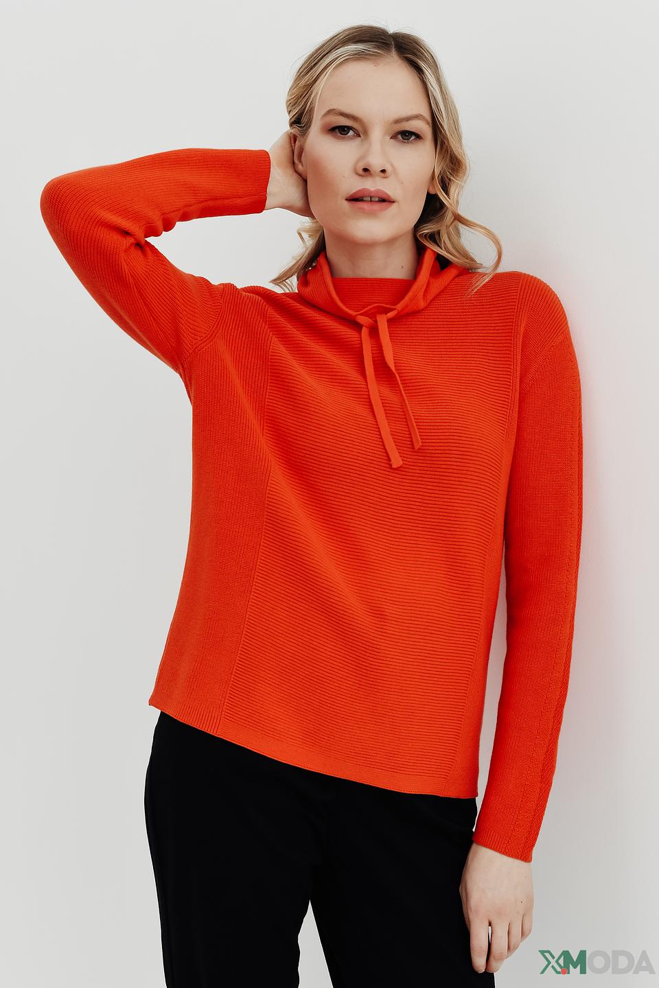 Пуловер Gerry Weber оранжевый с завязками