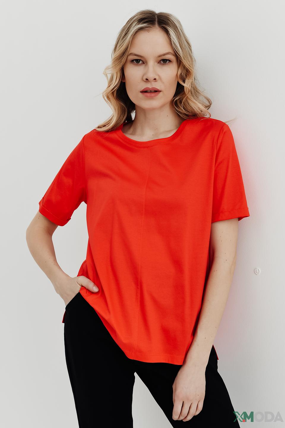 Футболка Luisa Cerano оранжевая