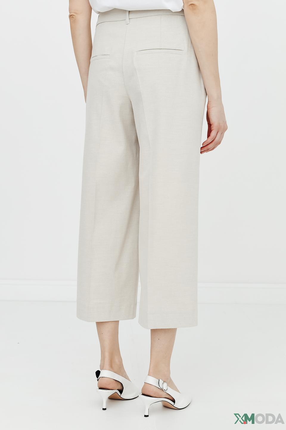 Брюки кюлоты Oui бежевые