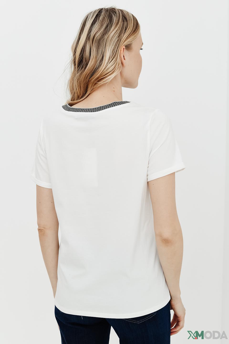 Футболка Oui с принтом фотоаппарат, белый