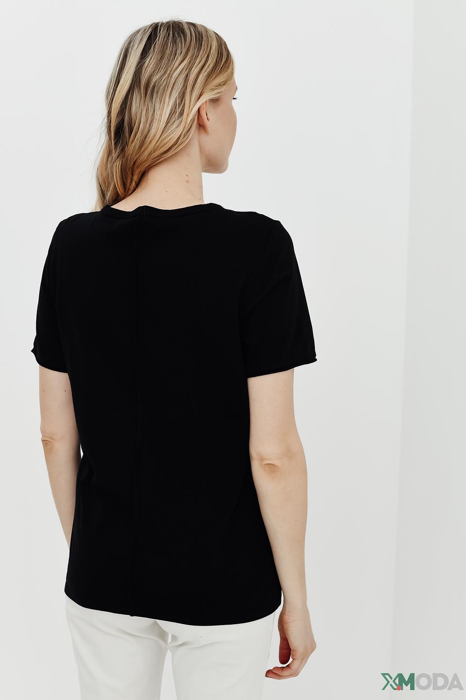 Футболка Oui с принтом чёрная